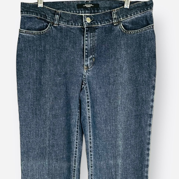 Weekend Max Mara Slightly Flared Denim Trousers Jeans Sz. 12 - Picture 6 of 13